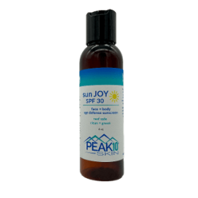 PEAK 10 SKIN sun JOY SPF 30 Face + Body Age Defense Sunscreen