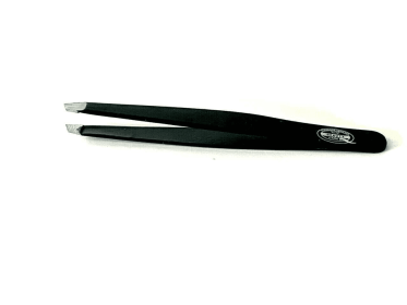 Eyebrow Grooming Hair Removal Tweezers Slanted Tip Black