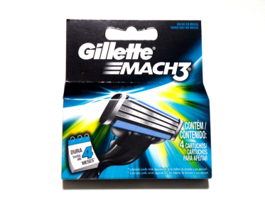 Men's Gillette Mach3 Refills Razor Blades - 4 Cartridges