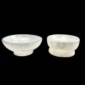 *Selenite Round Bowl with Base | Polished | Morocco