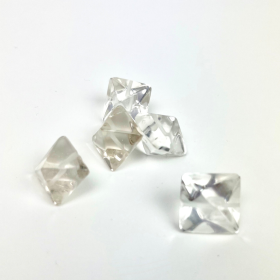 Quartz | Beads | Octahedron | 16-18mm