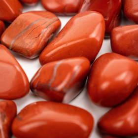 Red & White Jasper | Tumbled | 30-40mm  | South Africa