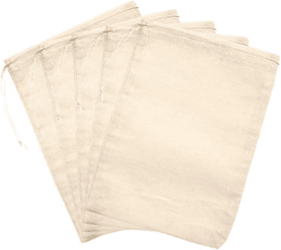 Cotton Drawstring Bags - 100 Count - 4x6