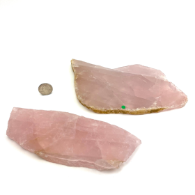 Rose Quartz Slab | 7-8" | Madagascar