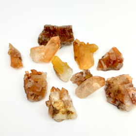 Tangerine Quartz Cluster | 35-70mm | 1/2 Kilo | Brazil