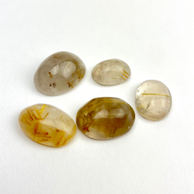 *Golden Rutilated Quartz Cabochons | Brazil