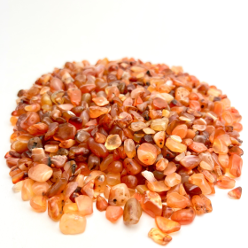 Carnelian | Tumbled Chips | 1lb | 4-7mm | India