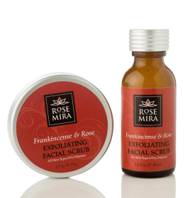 Frankincense and Rose Exfoliating Facial Scrub - 2oz