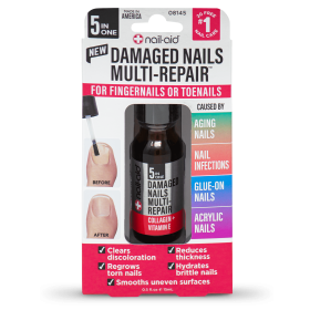 Nail-Aid - 5-in-1 Damaged Nails Multi-Repair for Fingernails or Toenails