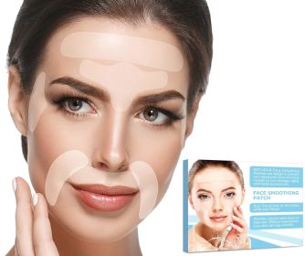 Facial Patches for Wrinkles. Pack of 160 Face Strips of Various Shapes. Reusable Wrinkle Patches for Smoothing Eye, Mouth, Forehead Wrinkles. Invisibl