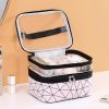 Double layer cosmetic storage bag (pink)