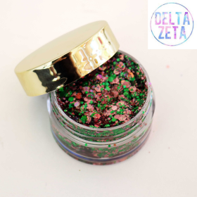 Tinsel Face Glitter (Color: Delta Zeta)