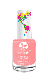 Suncoatgirl water-based peel off nail polish for kids (Color: Rock Star (vegan, sparkly coral), size: 9ml/ea)