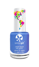 Suncoatgirl water-based peel off nail polish for kids (Color: Baby Slipper (vegan, pearly baby blue), size: 9ml/ea)