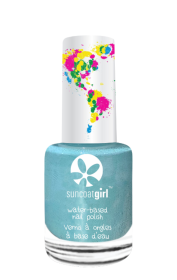 Suncoatgirl water-based peel off nail polish for kids (Color: Under The Sea (creamy turquoise), size: 9ml/ea)