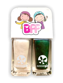 BFF Duo Nail Polish Sets Holiday Addition (2 piece set) (Color: Evergreen, size: 2 x 5ml)