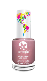 Suncoatgirl water-based peel off nail polish for kids (Color: Fairy Glitter (a sheer pink with multicolor sparkles), size: 9ml/ea)