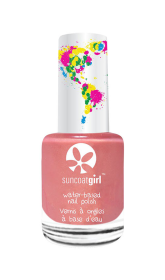 Suncoatgirl water-based peel off nail polish for kids (Color: Delicious Peach (pearly peach), size: 9ml/ea)