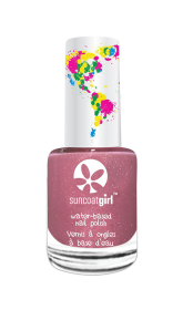 Suncoatgirl water-based peel off nail polish for kids (Color: Ballerina Beauty (soft ballerina pink\, frosted), size: 9ml/ea)