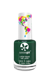 Suncoatgirl water-based peel off nail polish for kids (Color: Going Green (vegan\, pearly dark green), size: 9ml/ea)