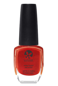 Suncoat Water-based Nail Polish (Color: Poppy Red, size: 11ml / 0.37oz)