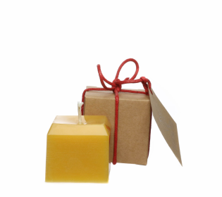 Pure Beeswax Candle (size: 1.75"x1.75")