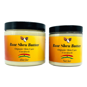 Organic and Raw African Shea Butter (size: 8oz jar)