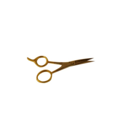 Barber Hair Cutting Scissors Gold Ice Tempered (size: 4.5")