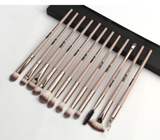 12 makeup brushes set (Option: black-4)