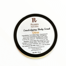 Emulsifying Body Scrub (Color: White, size: 10 oz)