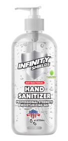 Infinity Shields  Antibacterial Hand Sanitizer Gel with Aloe, Professional Strenght, Leaves Hands Clean & Odorless (Color: Clear White, size: 32oz)