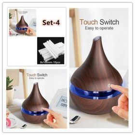 EQS - LED Essential Oil Diffuser (Color: Set 6, Product specification: USB)